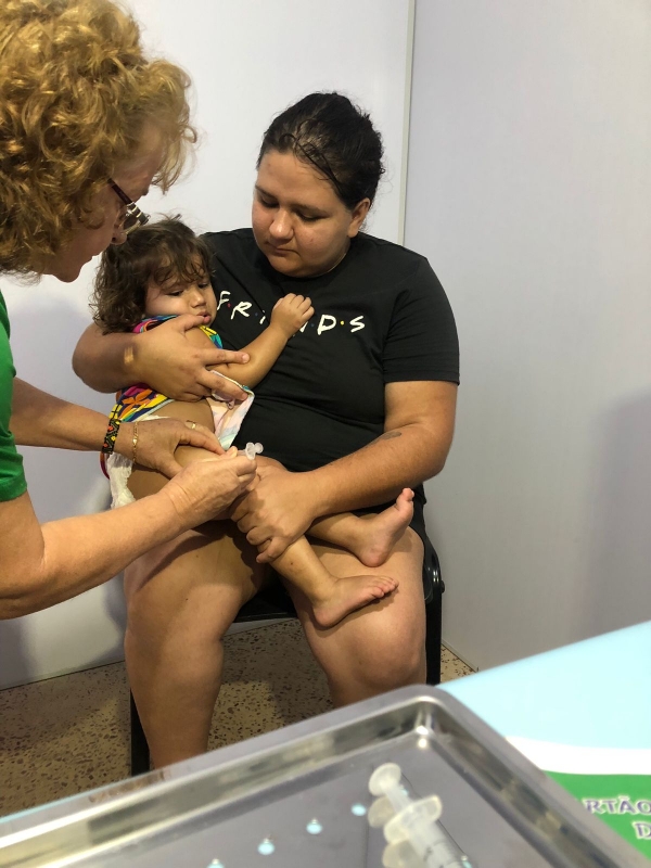 Final de semana foi dia de colocar a vacina em dia em Sinop