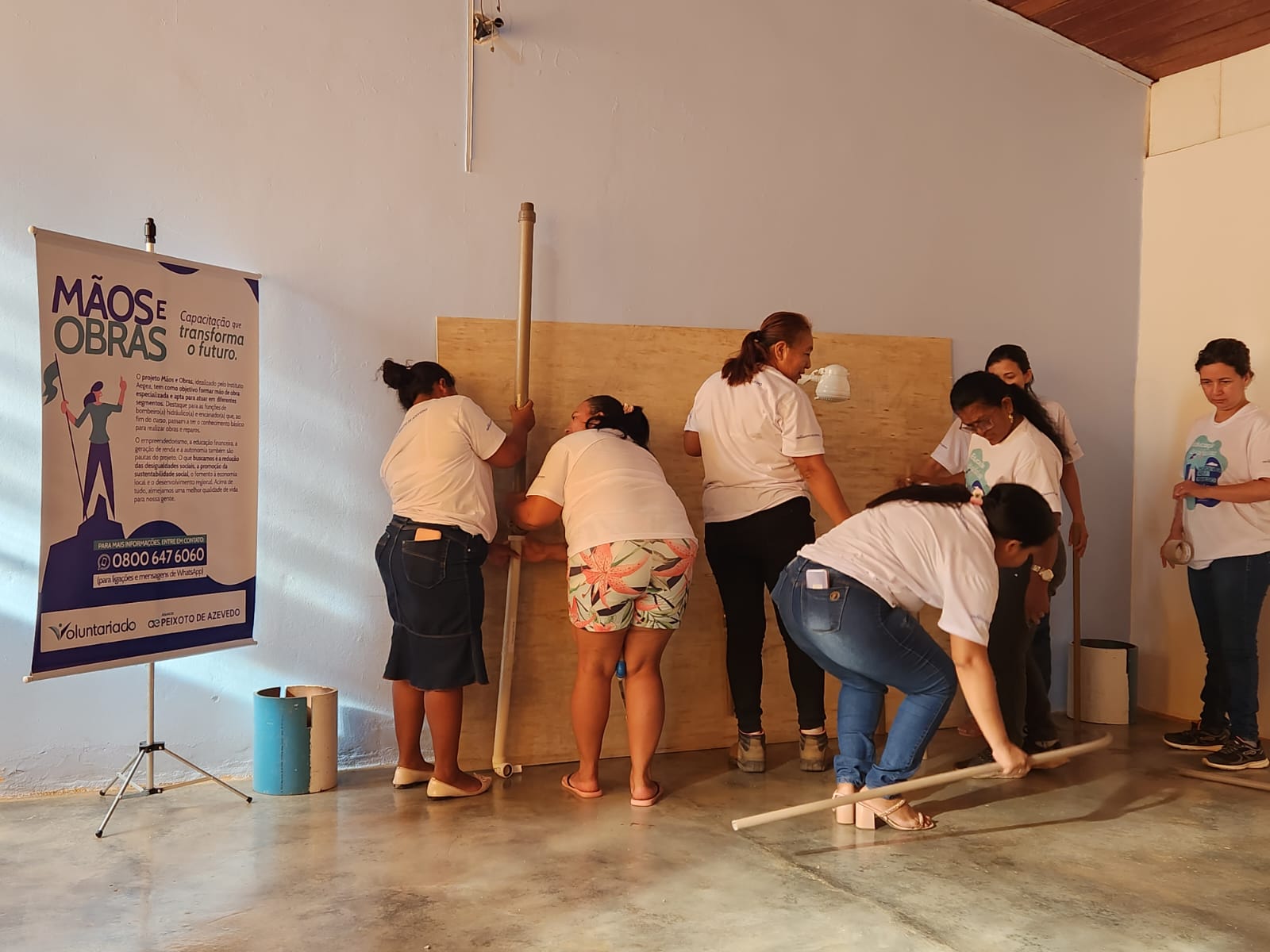 Águas de Sorriso inicia capacitação gratuita de mulheres no ofício de encanadora profissional