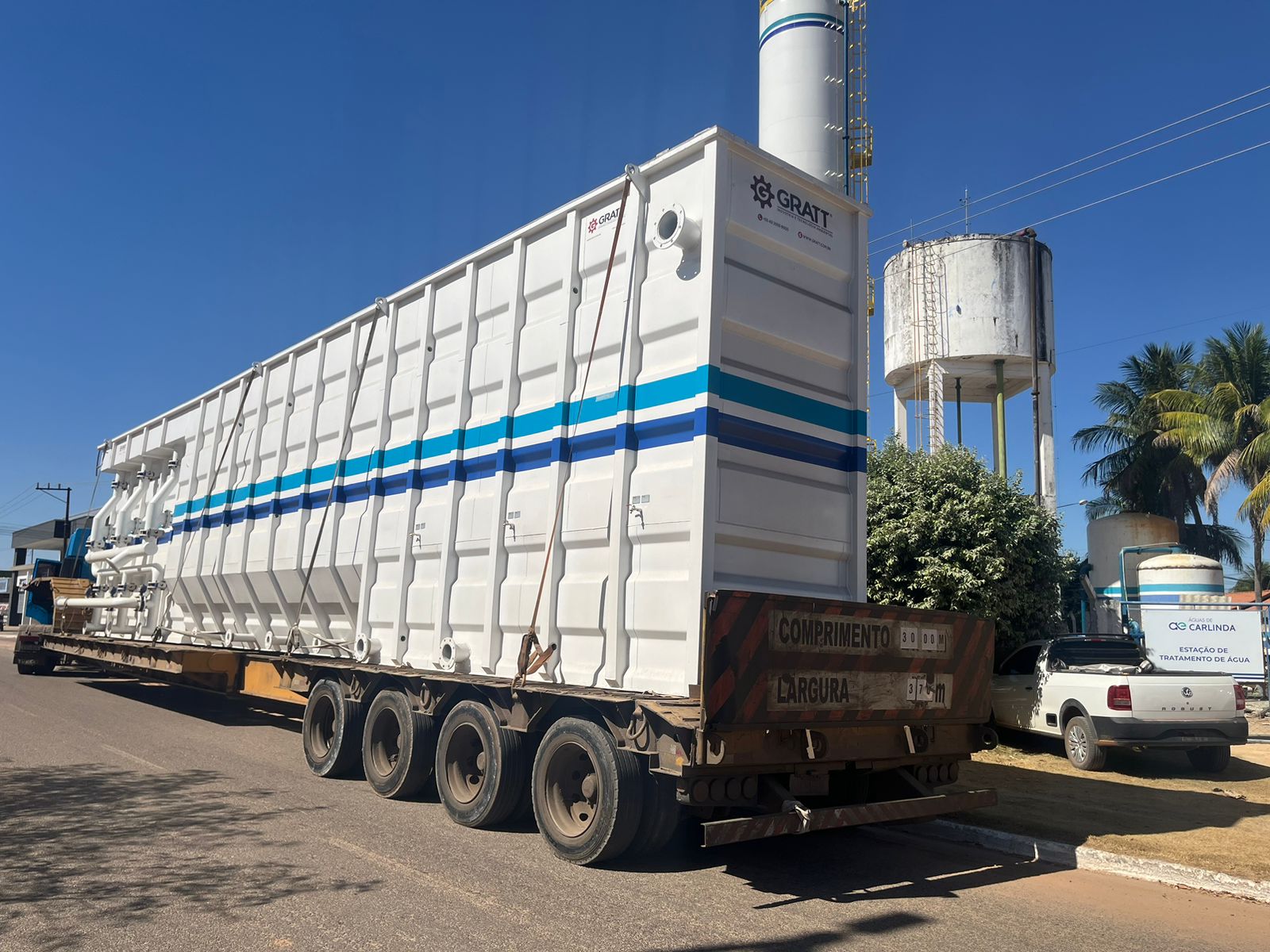 Nova Estação de Tratamento de Água (ETA) Chega ao Município de Carlinda