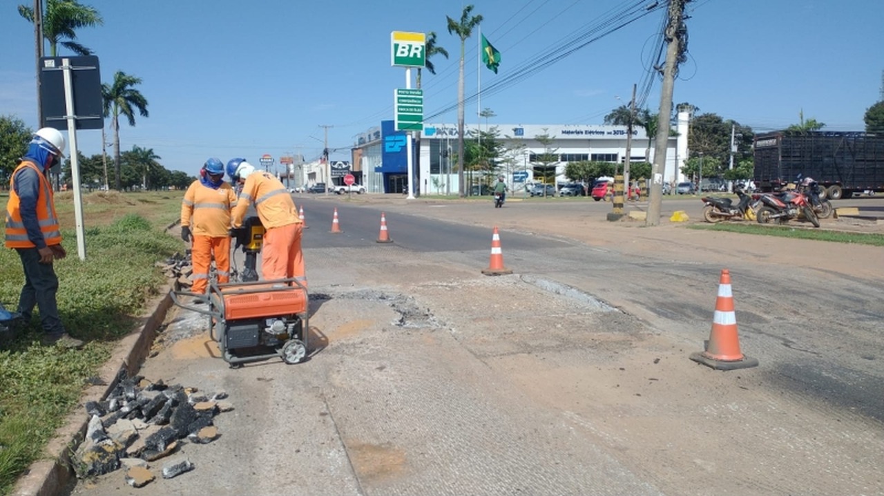 Laterais da BR-163 recebem melhorias na sinalização e pavimento; mão única começa quinta (29)