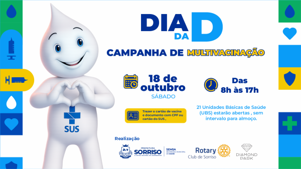 Campanha Nacional de Multivacinação tem Dia D neste sábado