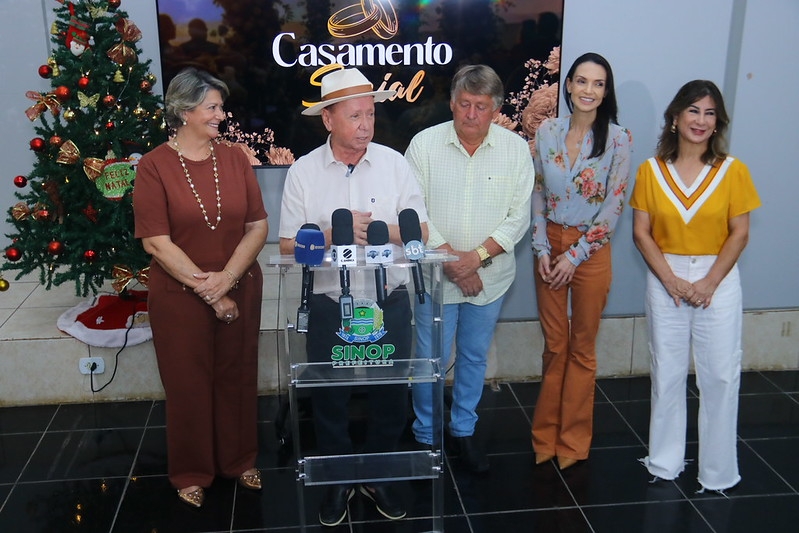 Prefeitura de Sinop promove Casamento Social 2025 e une mais de 100 casais em cerimônia civil