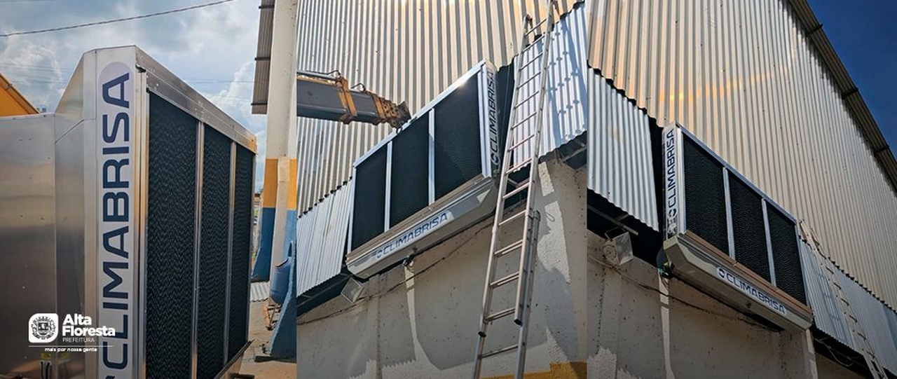 A Prefeitura de Alta Floresta realizou nesta semana a instalação de dois climatizadores no Complexo Esportivo Pezão