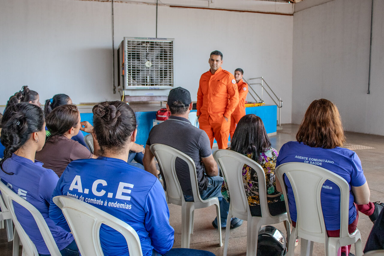 Agentes de Saúde participam de treinamento de primeiros socorros em Guarantã do Norte.
