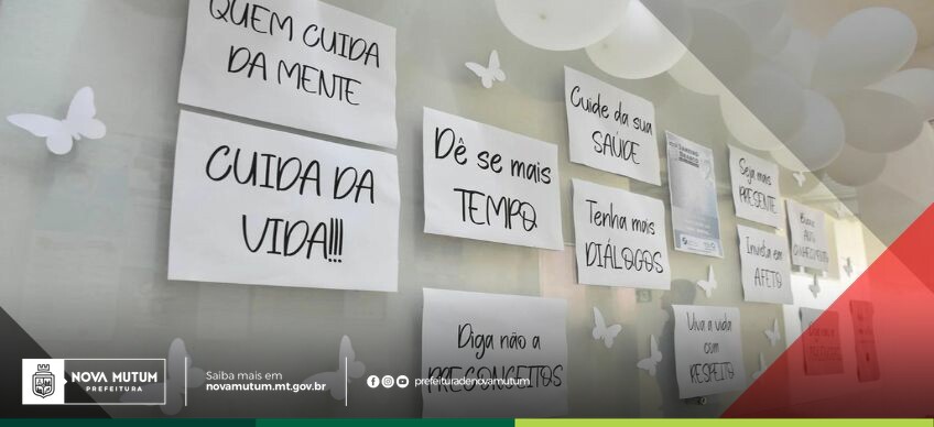 Nova Mutum se une à iniciativa nacional Janeiro Branco com eventos focados no bem-estar emocional